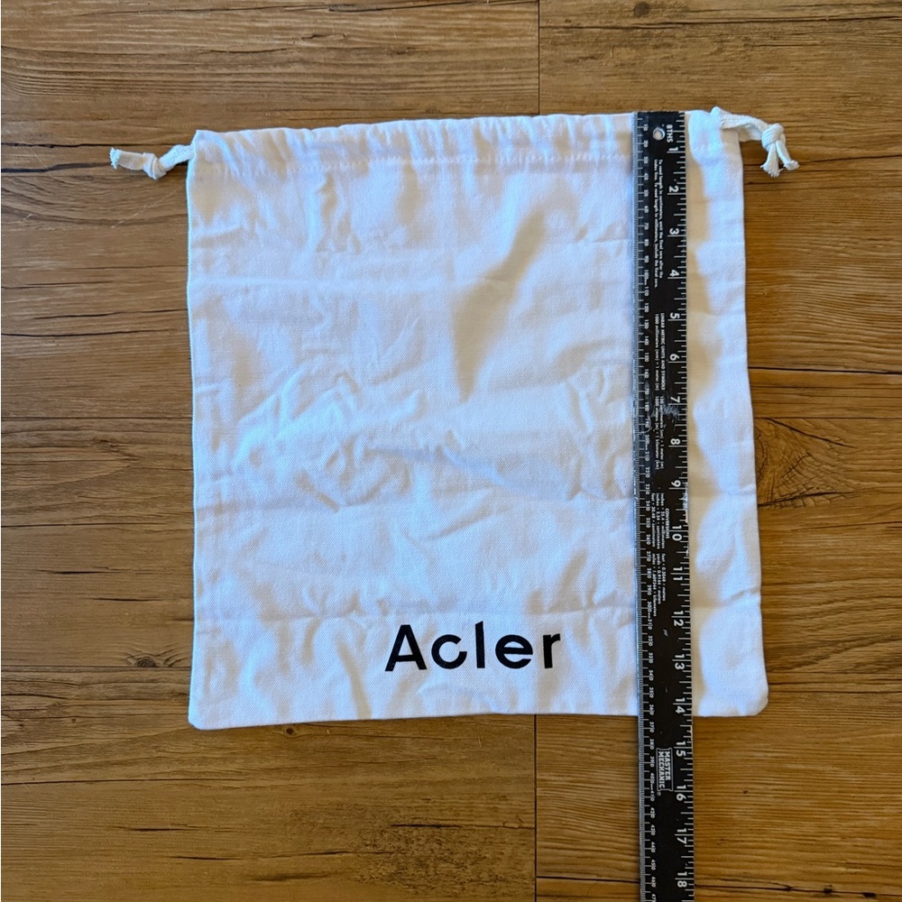 ✨ Acler White Drawstring Dust Bag – 13x14” Cotton Storage Pouch ✨